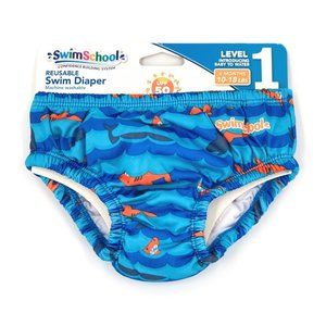 SwimSchool Reusable Baby Swim Diaper 6 Months NEW